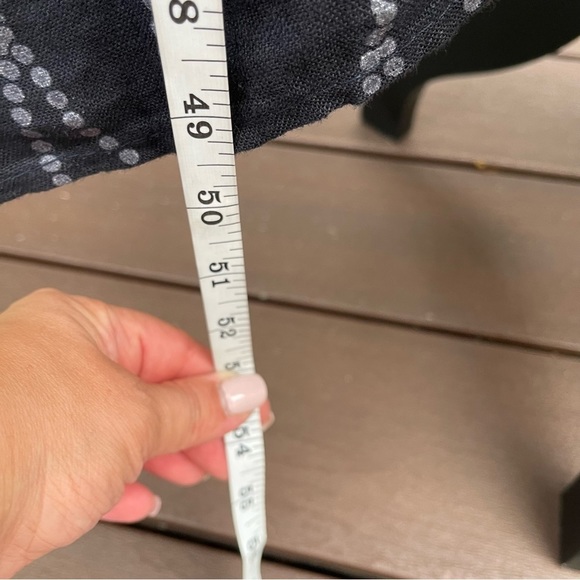 Piazza Del Tempio Navy Linen Maxi dress L - Picture 4 of 9